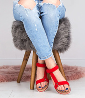 Sandałki damskie Super Mode 3403 Czerwone