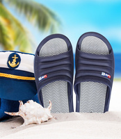 Klapki męskie basenowe Lano KL-4-0218 Navy/Grey