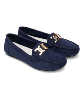 Mokasyny damskie Skotnicki P-3-0580 Granatowe