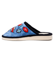 Kapcie damskie Natural Style NS-127 Niebieskie