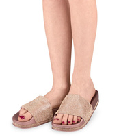 Klapki damskie Abloom 8050 Szampańskie