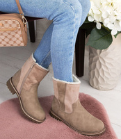 Botki damskie Sixth Sens C608 Beżowe