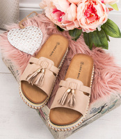 Klapki damskie Laura Mode F-05 Beżowe