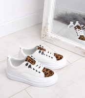 Buty sportowe damskie N/M A7 Białe-Panterka