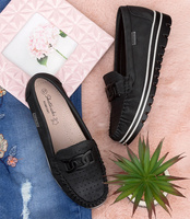 Mokasyny damskie Skotnicki P-3-0502 Czarne