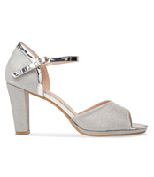 Sandałki damskie Laura Mode WXL001 Srebrne