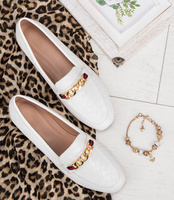 Mokasyny damskie N/M 918-18 Białe