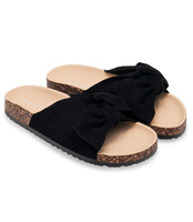 Klapki damskie Ideal Shoes L1000 Czarne