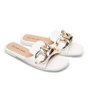 Klapki damskie Laura Mode F-37 Białe