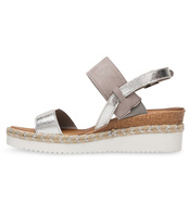 Sandałki damskie Sixth Sens S102 Srebrne