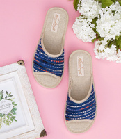 Kapcie damskie Natural Style NS-098 Niebieskie