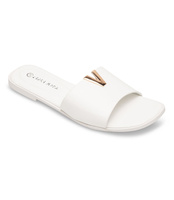 Klapki damskie Laura Mode F-27 Białe