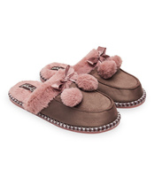 Kapcie damskie Natural Style NS-243 Brązowe