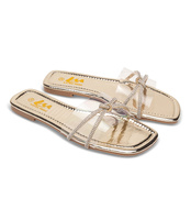 Klapki damskie Laura Mode QL-235 Złote