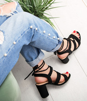 Sandałki damskie Sixth Sens S178 Czarne