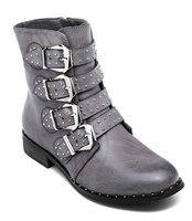 Botki damskie Foreverfolie F2062 Szare