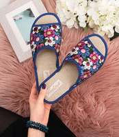 Kapcie damskie NaturalStyle NS-050 Niebieskie