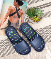 Klapki młodzieżowe basenowe Lano KL-3-1226 Granatowe