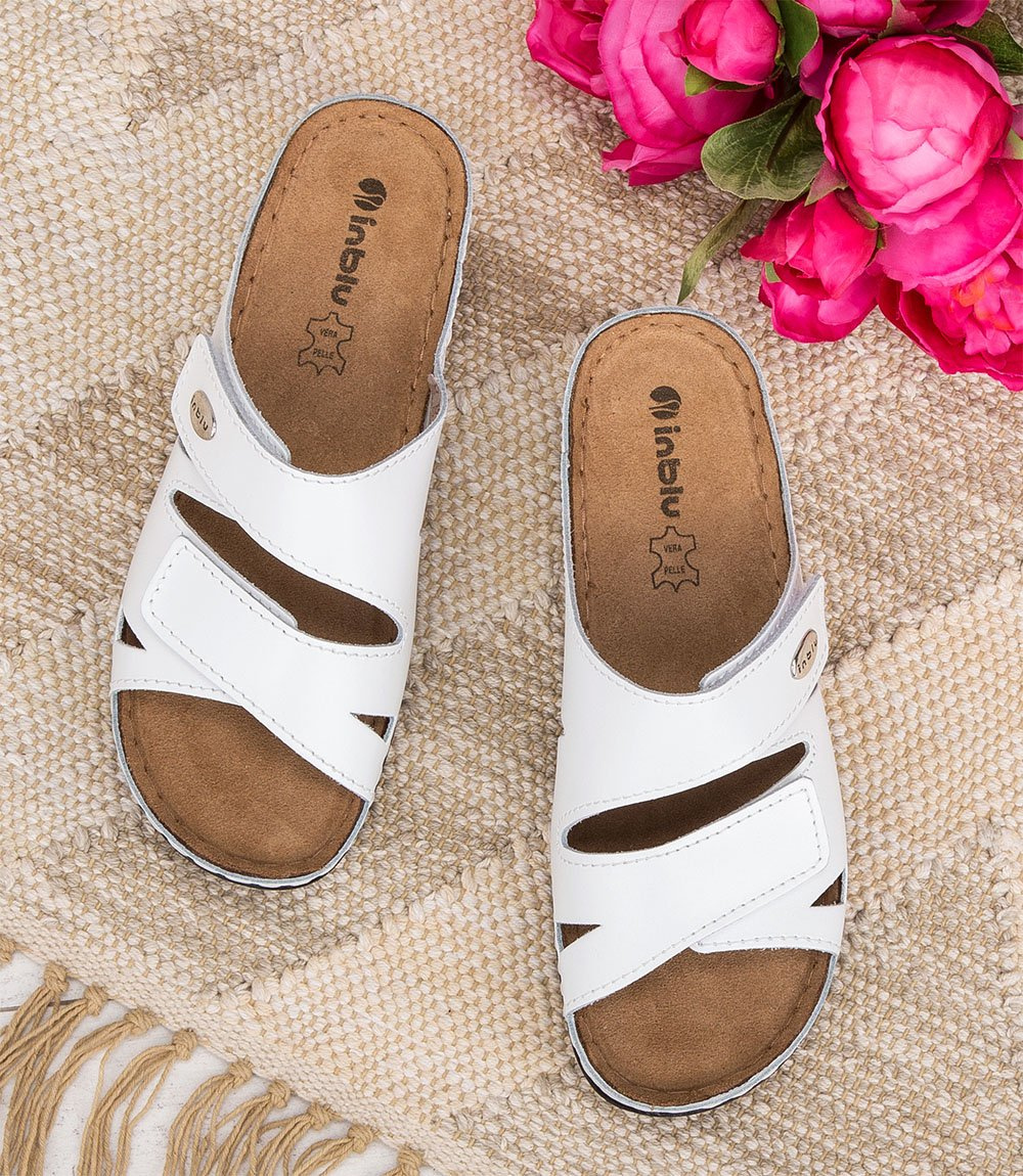 Klapki damskie Inblu OE-02 Białe