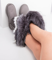 Śniegowce damskie Abloom BM-565 Szare