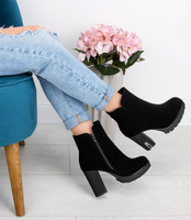 Botki damskie Super Mode 7964 Czarne