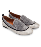 Balerinki damskie Ideal Shoes S-7341 Srebrne