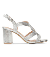 Sandałki damskie Laura Mode QL-118 Srebrne