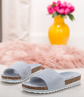 Klapki damskie Pinkai W005 Niebieskie