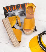 Sandałki damskie Bestelle 100-963 Żółte