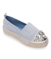 Espadryle damskie Bestelle L184 Niebieskie