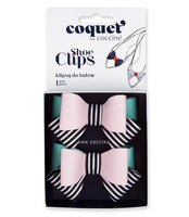 Klipsy do butów Różowo-Zielone L