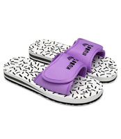 Klapki damskie Kubota Rzep Vintage Białe