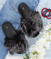 Klapki damskie Queen Vivi 218-258 Szare