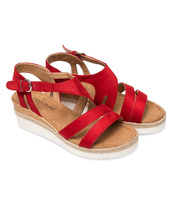 Sandałki damskie Super Mode 8674 Czerwone