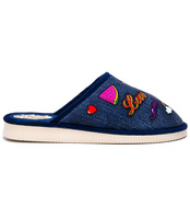 Kapcie damskie Natural Style NS-127 Jeansowe