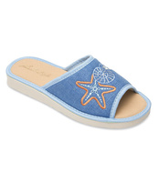Kapcie damskie Natural Style NS-052 Niebieskie