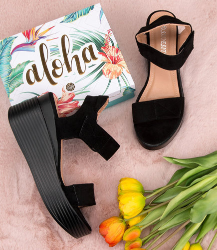 Sandałki damskie Shoesita BE-9012 Czarne