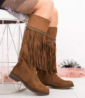 Kozaki damskie Super Mode 4514 Brązowe