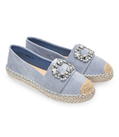 Espadryle damskie Bestelle Y931-9 Niebieskie