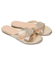 Klapki damskie Abloom SY827 Złote