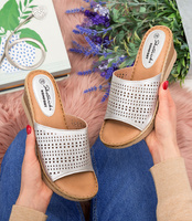 Klapki damskie Skotnicki KL-3/4010 Srebrne