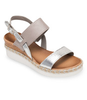 Sandałki damskie Sixth Sens S102 Srebrne