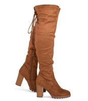 Kozaki damskie Sixth Sens F160 Brązowe