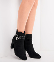 Botki damskie Abloom 58-580 Czarne