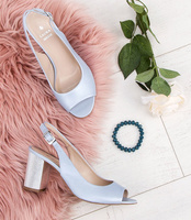 Sandałki damskie Laura Messi 1922 Niebieskie