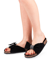 Klapki damskie Queen Vivi 218-10 Czarne