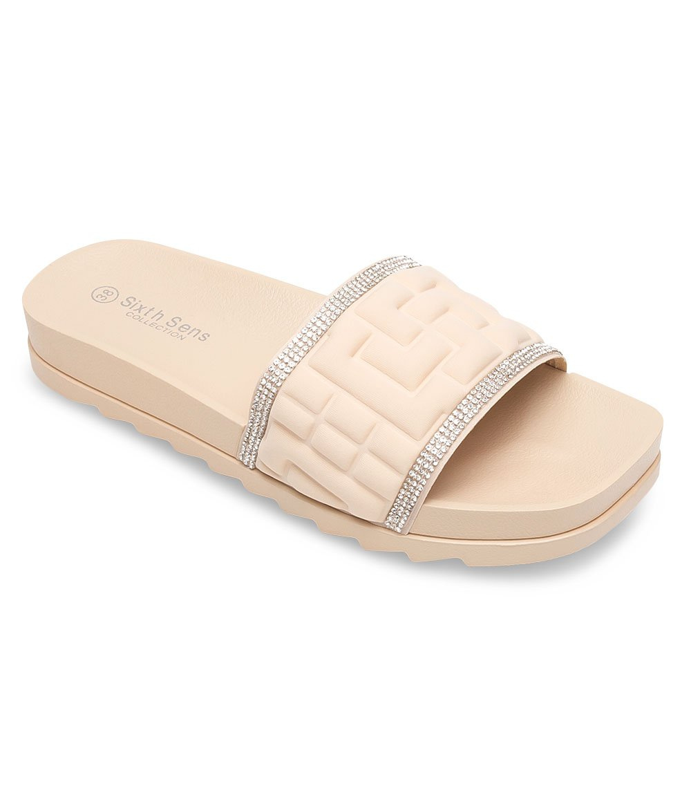 Klapki damskie Sixth Sens H13 Beżowe