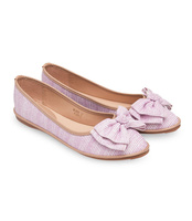 Balerinki damskie Ideal Shoes M-8805 Różowe  