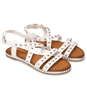 Sandałki damskie Abloom WL193 Białe