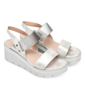 Sandałki damskie Shoesita 6293 Srebrne